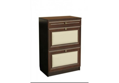 Комод-обувница Б6.3-2 Орех\Беж