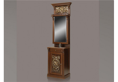 Обувница с зеркалом  Благо 5  (без декоров) Б5.11-17 Орех