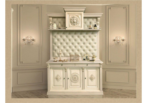 Комод  ( с декорами) в патине Б5.15-16  Карамель