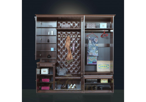 Прихожая Б5.11-7 Орех/Кофе