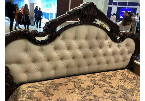 Кровать 2-х спальная 1800*2000 ИРИНА орех глянец