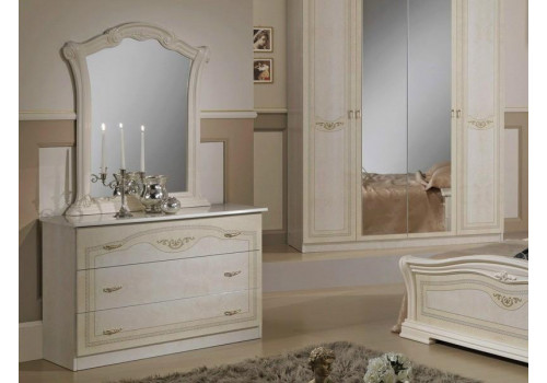 Диван Ассоль крем бирюза глянец