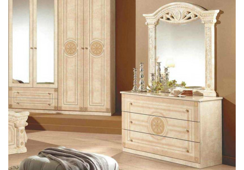 Зеркало в раме РОМА Бежевый глянец