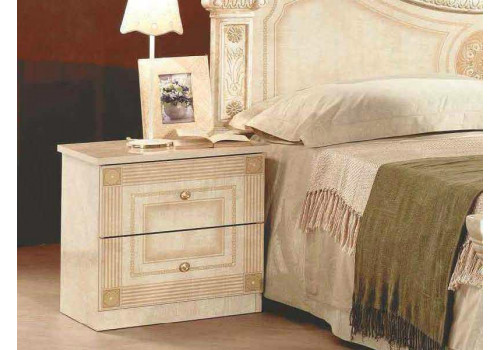 Тумба прикроватная РОМА Бежевый глянец