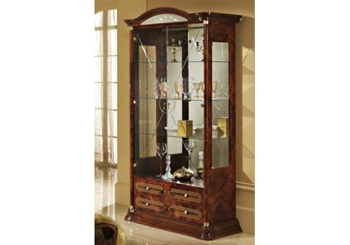 Витрина 2-х дверная РОЗА Орех