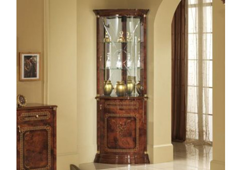 Витрина угловая РОЗА Орех