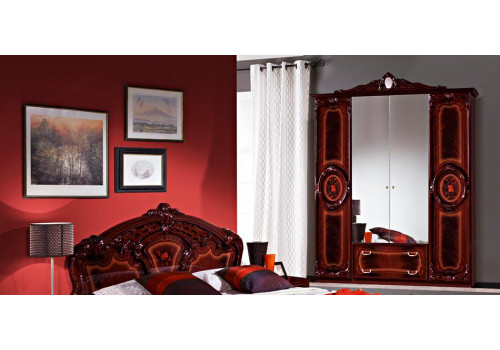 Кровать 2-х спальная  1400*2000 РОЗА Могано