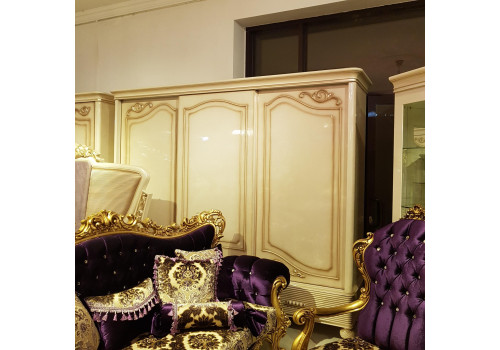 Шкаф 3-дверный ДИАНА DIANA 907, слоновая кость