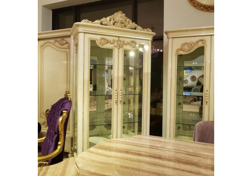 Гостиная  Диана DIANA 907 , с 2-дверной витриной, беж