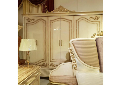 Шкаф 6-дверный ДИАНА DIANA 907, слоновая кость