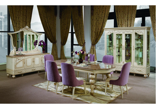 Витрина 4-дверная  Диана DIANA 907  , беж