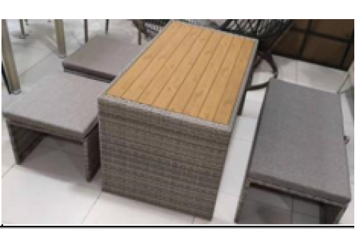 Плетеный диван S330B-W53 Brown