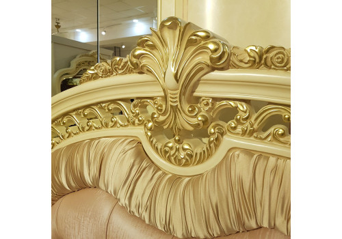 Спальня ДЖУЛЬЕТТА JULIET 3288, с 4-дверным шкафом, беж с золотом