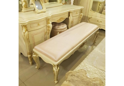 Банкетка ДЖУЛЬЕТТА JULIET 3288, беж с золотом