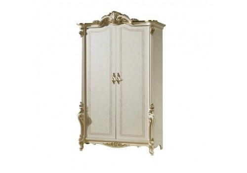 Шкаф 2-дверный ДЖУЛЬЕТТА JULIET 3288, беж с золотом