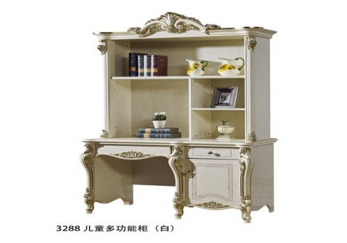 Стол письменный с надставкой ДЖУЛЬЕТТА JULIET 3288, беж с золотом