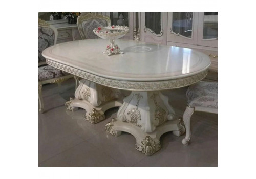 Стол  Джульетта JULIET 3288   (3.2-3.6-4.0М) , беж с золотом