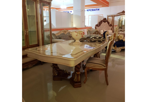 Столовая  Екатерина EKATERINA 3906 , слоновая кость+орех