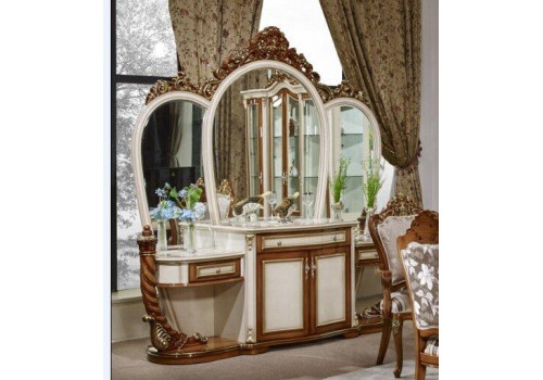 Столовая  Екатерина EKATERINA 3906 , слоновая кость+орех