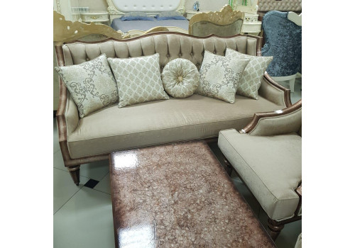 Комплект мягкой мебели ЭЛДЖИОФОР ELDGIOFOR, орех