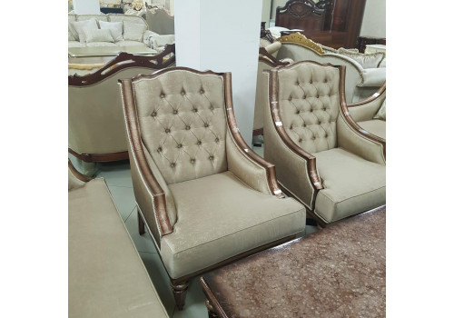 Комплект мягкой мебели ЭЛДЖИОФОР ELDGIOFOR, орех