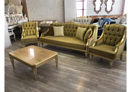 Комплект мягкой мебели ЭЛДЖИОФОР ELDGIOFOR, золото