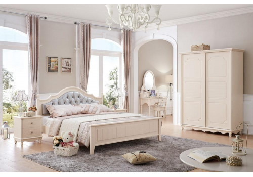 Спальня MK-4626-IV кровать/МК-4611, тумба прикроватная/МК-4612, комод/МК-4614, шкаф/МК-4613