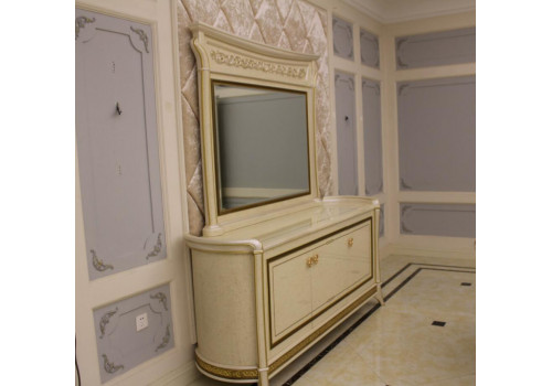 Комод с зеркалом ЭРИДАН ERIDAN 3917, слоновая кость