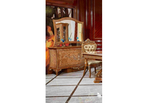 Комод с зеркалом ЭСМЕРАЛЬДА ESMERALDA 3909D, орех