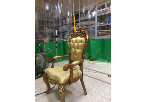 Стул с подлокотниками ЭСМЕРАЛЬДА ESMERALDA 3909D, орех