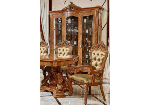 Витрина 3-дверная ЭСМЕРАЛЬДА ESMERALDA 3909D, орех