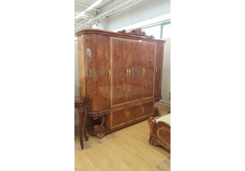 Шкаф 5-дверный ПРИНЦЕССА PRINCESSA 3829D, орех