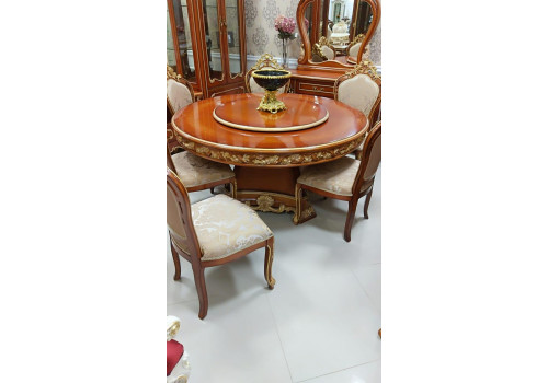 Столовая  Филадельфия FILADELFIA 700 , с круглым столом,стулья А орех