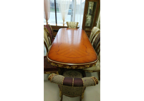 Столовая  Филадельфия FILADELFIA 700 , с овальным столом,стулья А орех