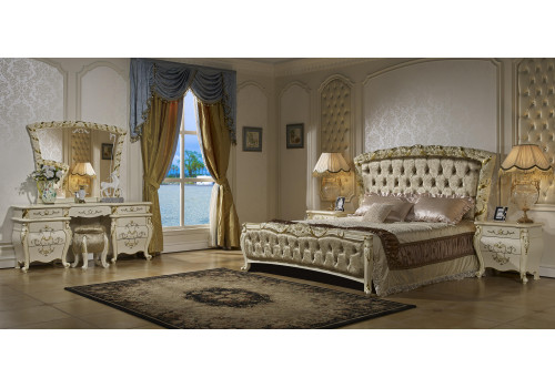 Спальня ФИОРА FIORA 3299, с 4-дверным шкафом, слоновая кость