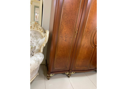 Спальня ФРАНЦИСКО FRANCISKO K03 B, с 4-дверным шкафом, орех