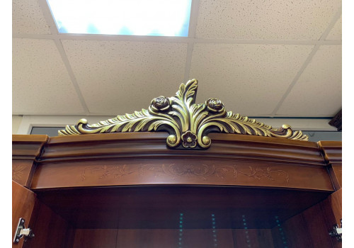 Спальня ФРАНЦИСКО FRANCISKO K03 B, с 4-дверным шкафом, орех