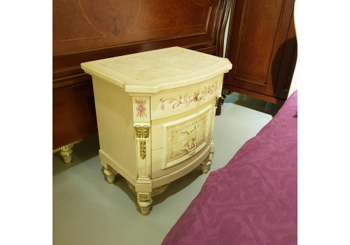 Спальня ФРАНЦИСКО FRANCISKO K03 W, с 4-дверным шкафом, слоновая кость