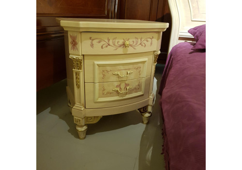 Спальня ФРАНЦИСКО FRANCISKO K03 W, с 4-дверным шкафом, слоновая кость