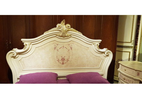 Спальня ФРАНЦИСКО FRANCISKO K03 W, с 4-дверным шкафом, слоновая кость