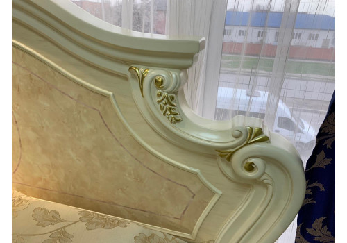 Спальня ФРАНЦИСКО FRANCISKO K03 W, с 4-дверным шкафом, слоновая кость