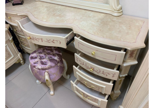 Спальня ФРАНЦИСКО FRANCISKO K03 W, с 4-дверным шкафом, слоновая кость