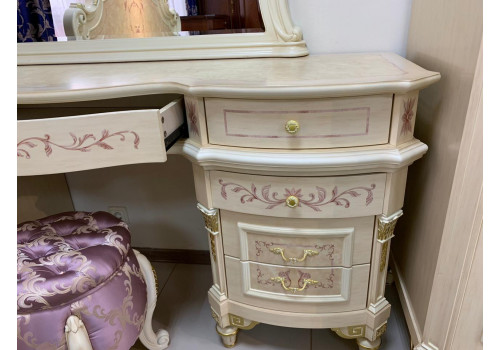 Спальня ФРАНЦИСКО FRANCISKO K03 W, с 4-дверным шкафом, слоновая кость