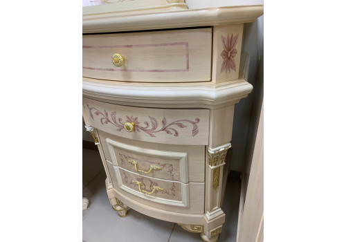 Спальня ФРАНЦИСКО FRANCISKO K03 W, с 4-дверным шкафом, слоновая кость