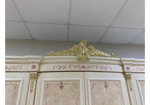 Спальня ФРАНЦИСКО FRANCISKO K03 W, с 4-дверным шкафом, слоновая кость