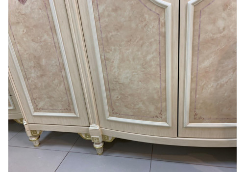 Спальня ФРАНЦИСКО FRANCISKO K03 W, с 4-дверным шкафом, слоновая кость