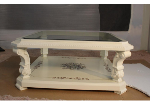 Стол журнальный FX2108-W, слоновая кость