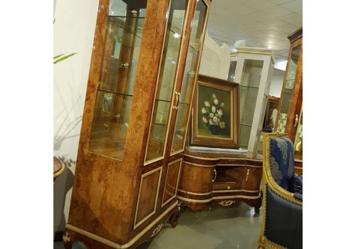 Гостиная  Грация GRACIA 891 , с 2-дверной витриной и большой тумбой ТВ, орех