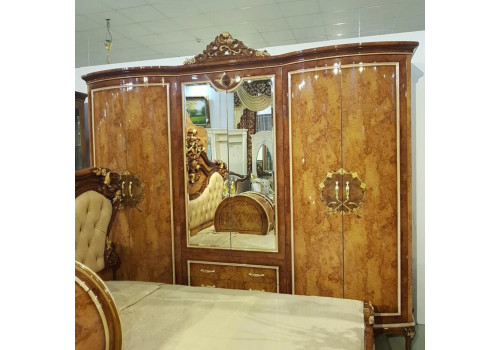 Шкаф 6-дверный ГРАЦИЯ GRACIA (B) 891, светлый орех