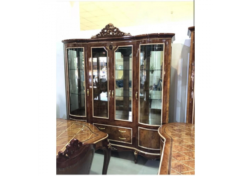 Витрина 4-дверная  Грация  GRACIA 891 , светлый орех